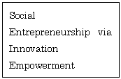 eLXg {bNX: Social Entrepreneurship via Innovation
Empowerment
Obligation
